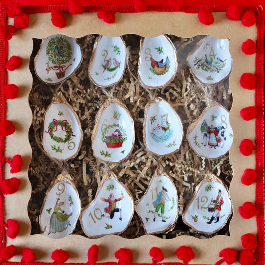 12 Days of Christmas Ornament Set