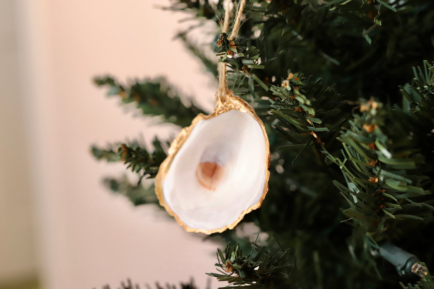Natural Oyster Ornament