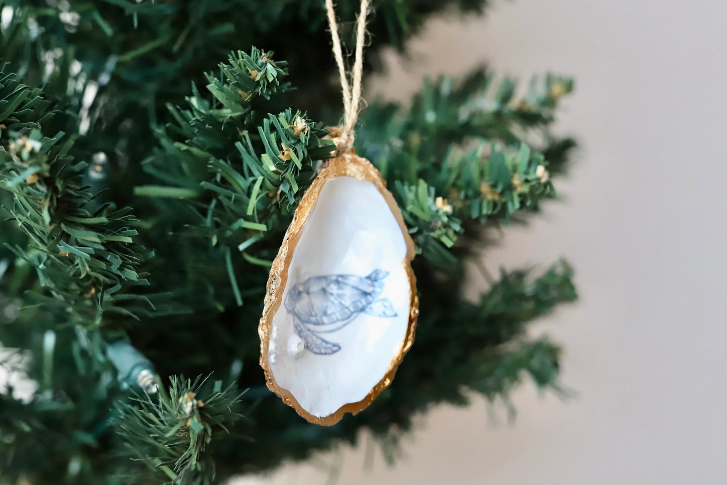 Sketched Sea Turtle Ornament