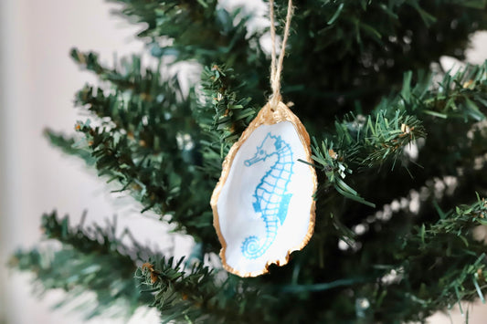 Sketched Seahorse Ornament