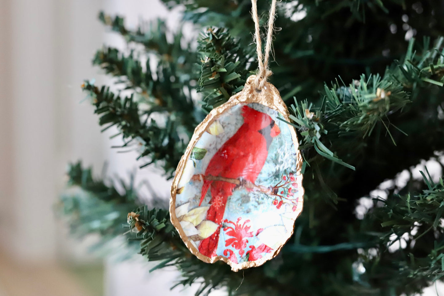 Snowy Cardinal Ornament