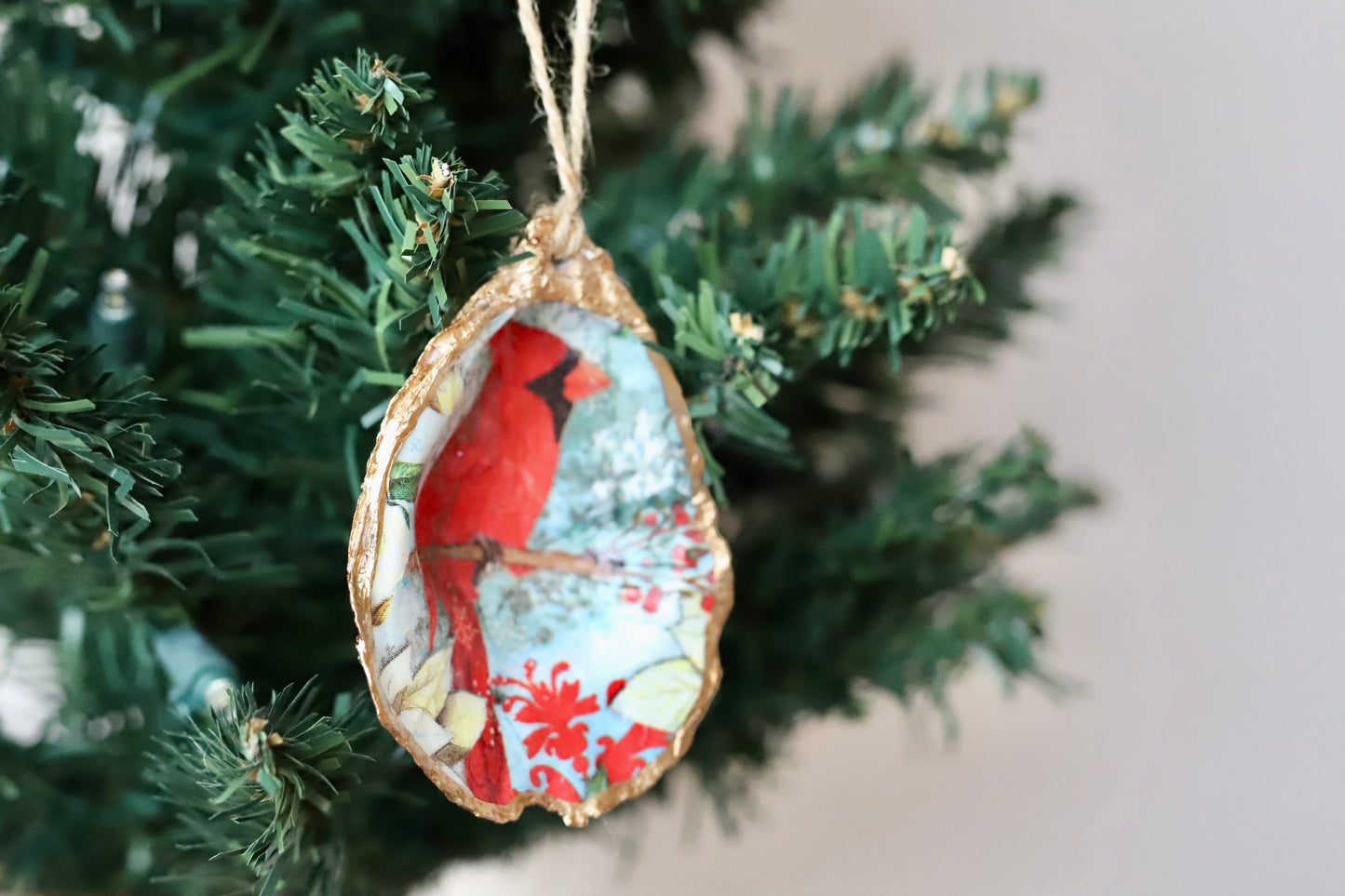 Snowy Cardinal Ornament