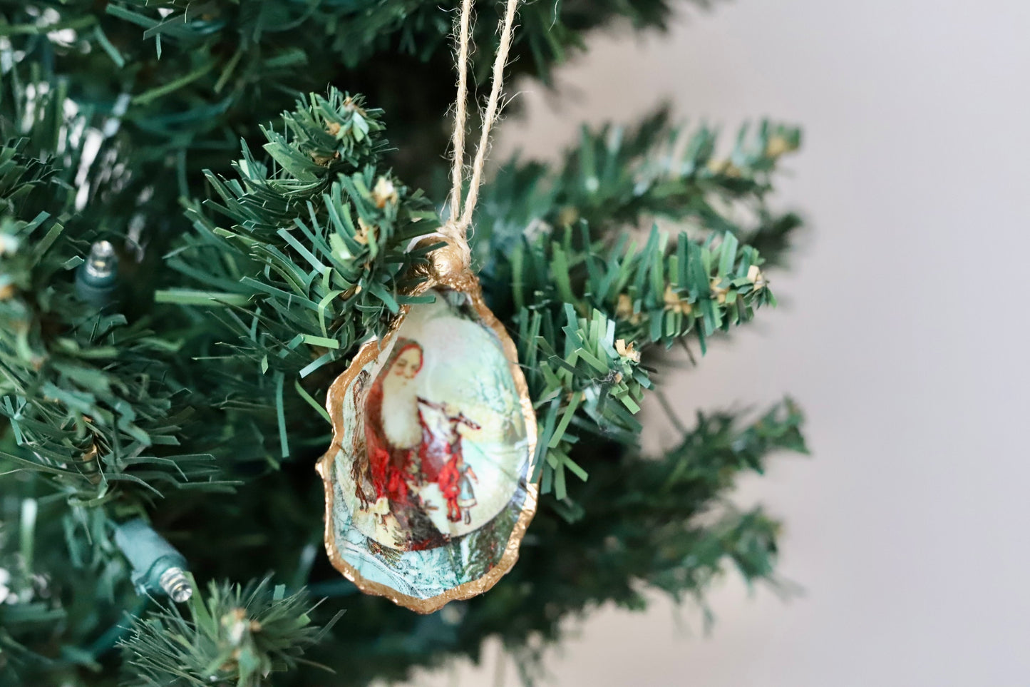 Snow Globe Saint Nick Ornament