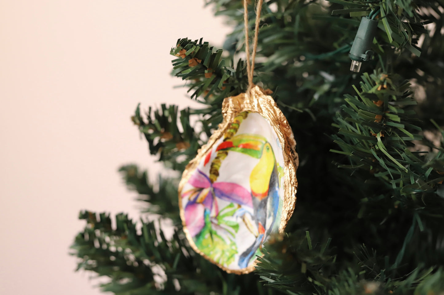 White Toucan Ornament