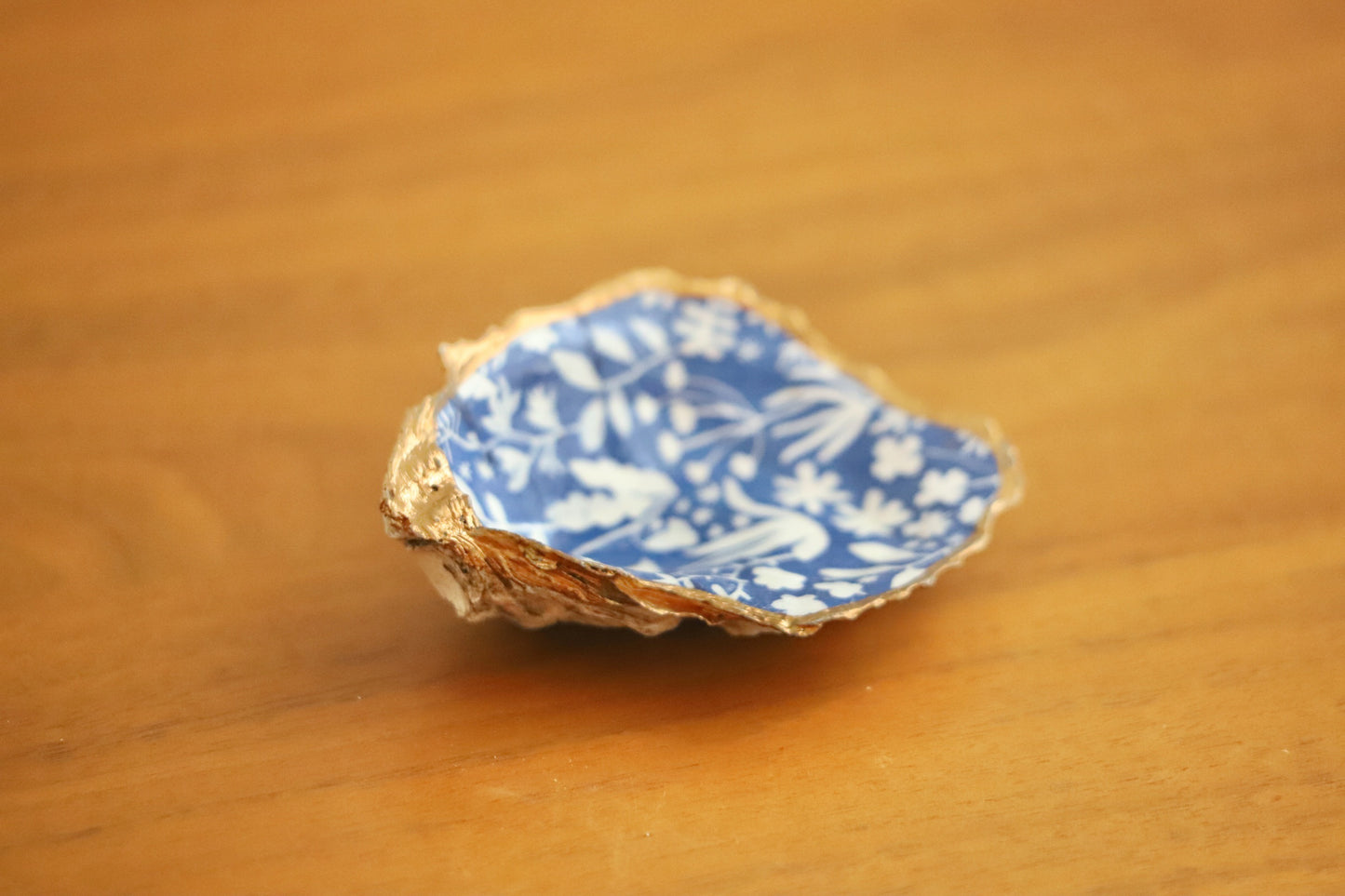 Blue Flower Trinket Dish