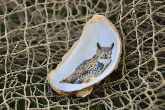 Great Horned Owl Trinket Dish