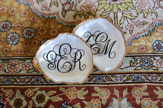 Personalized Monogram Trinket Dish