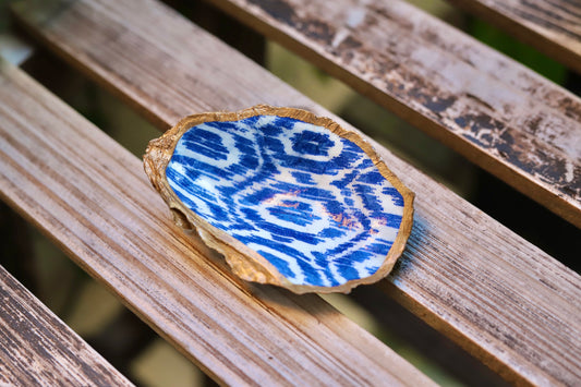 Blue Ikat Trinket Dish