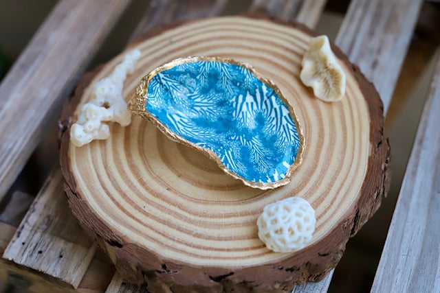 Blue Coral Trinket Dish