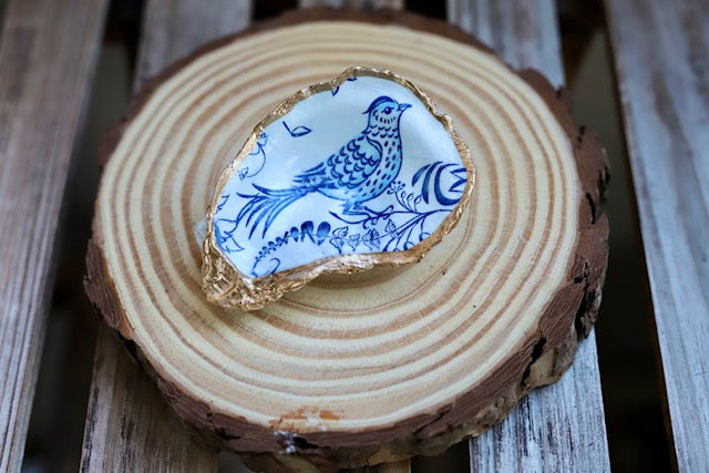 Blue Bird Trinket Dish