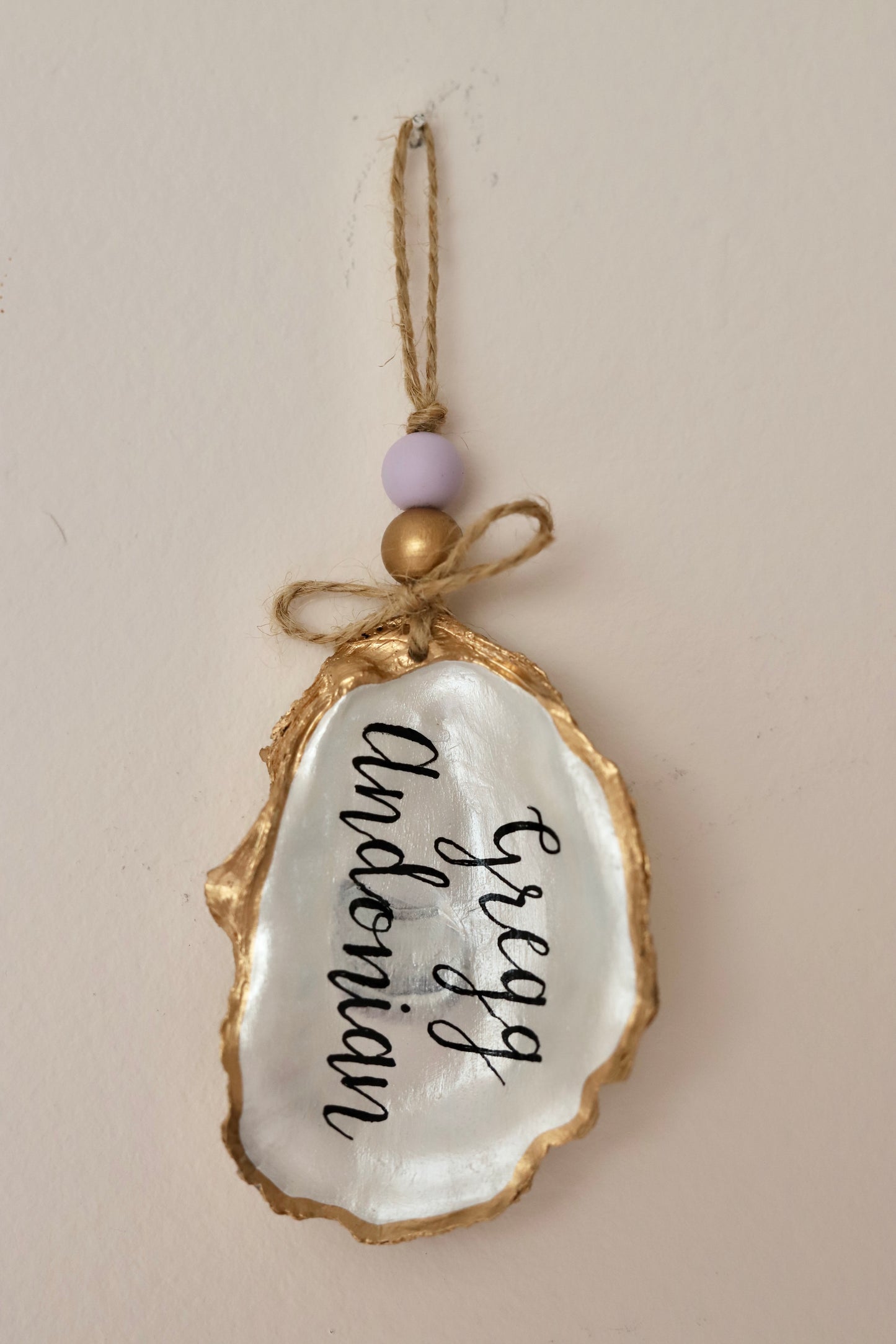 Personalized Pearl Ornament