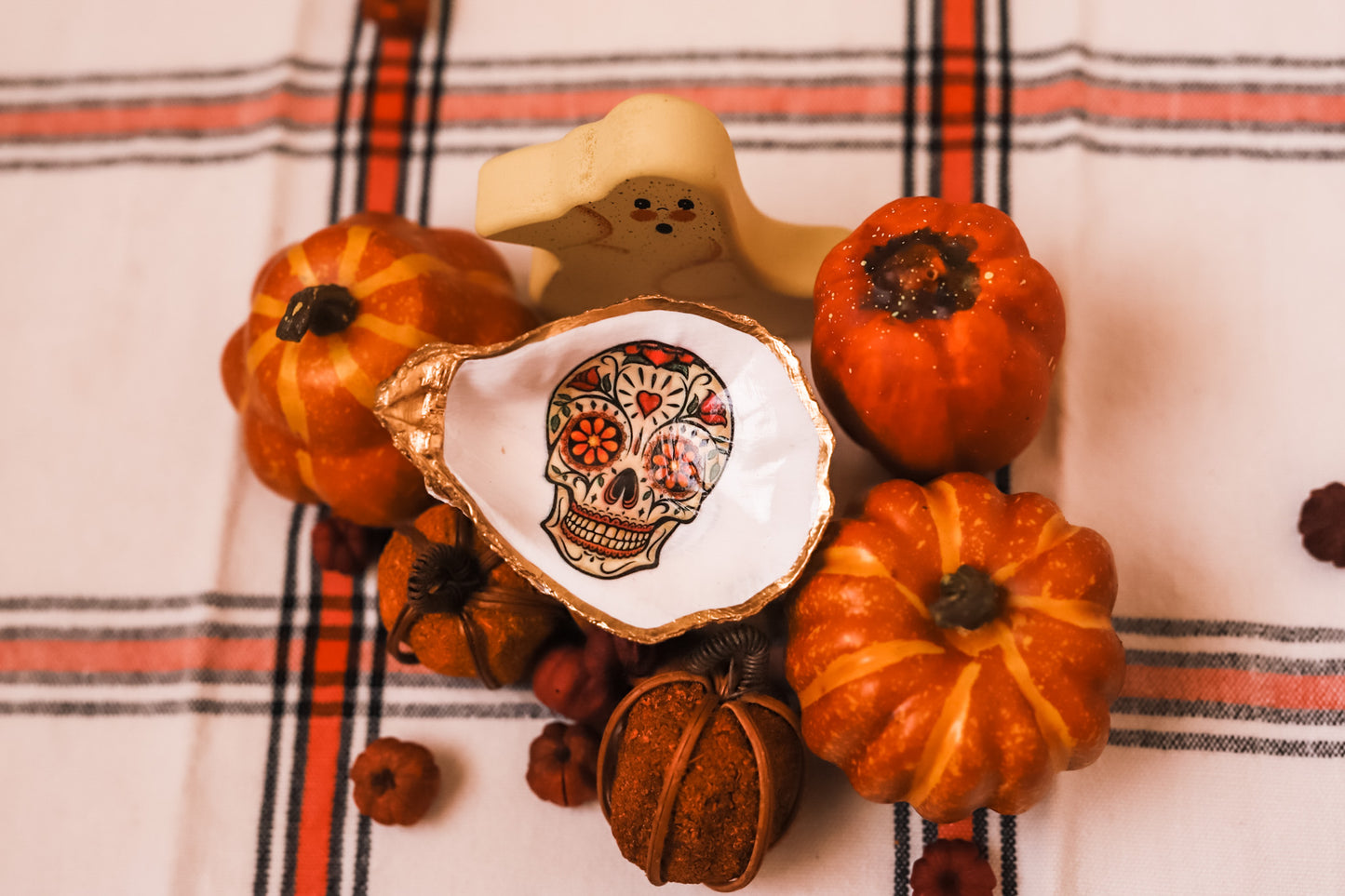 Sugar Skull Trinket Dish - Light Edition