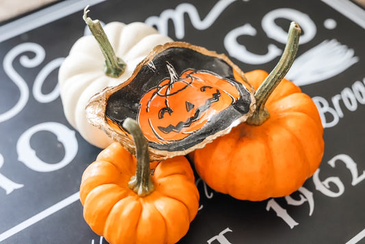 Orange Pumpkin Trinket Dish