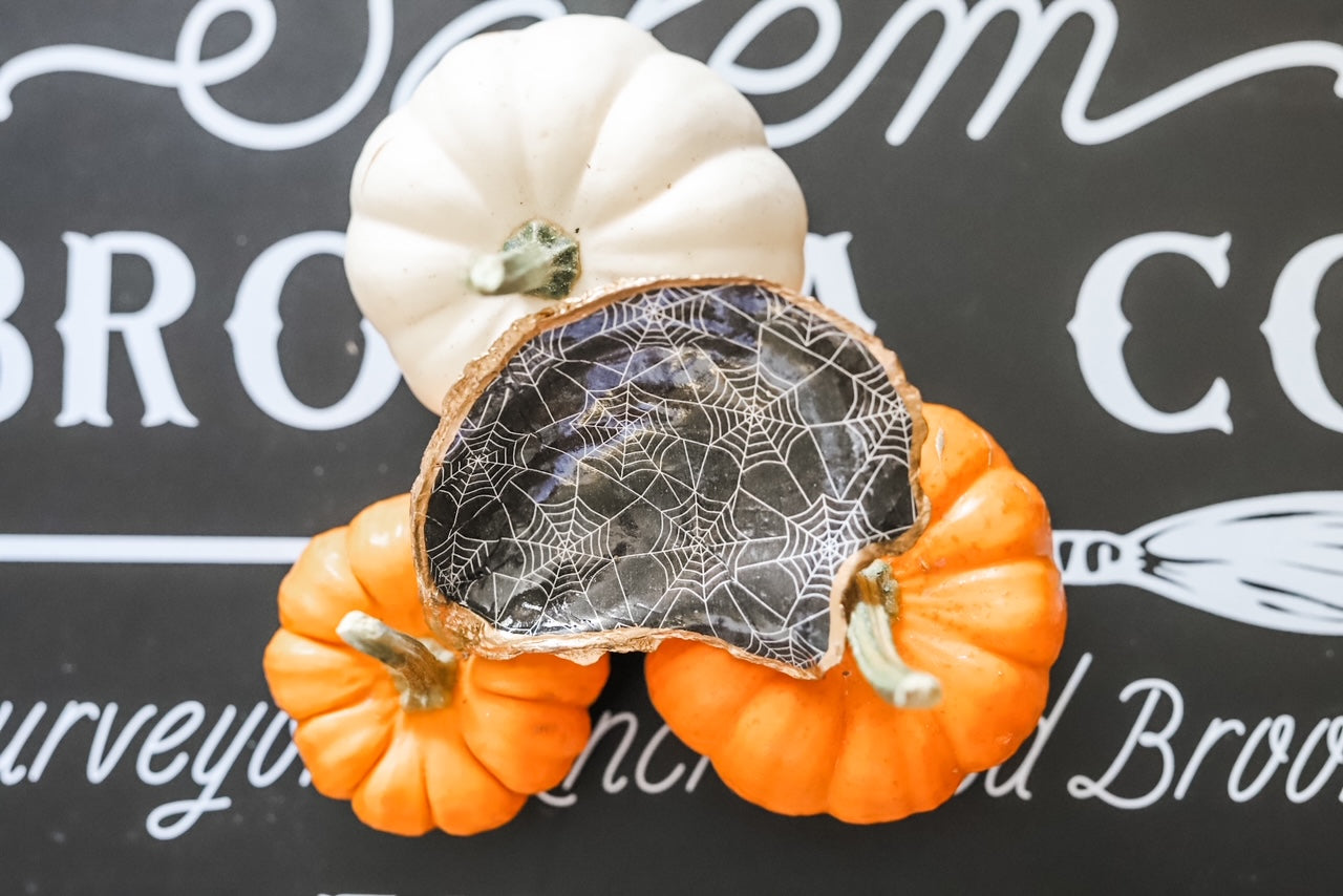 Spooky Spiderweb Trinket Dish