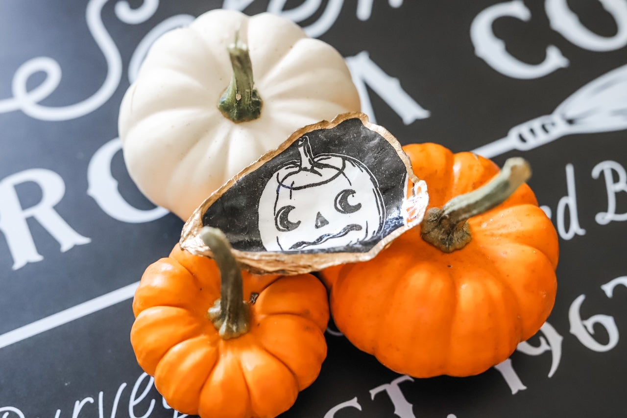 White Pumpkin Trinket Dish