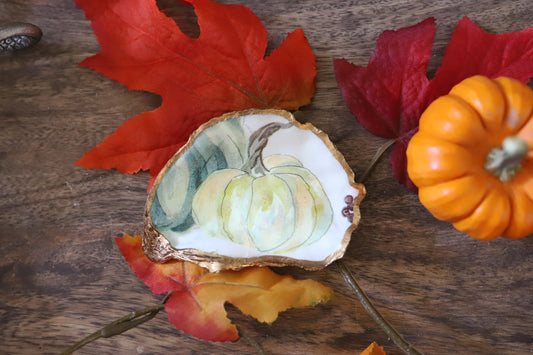 White Pumpkin Trinket Dish