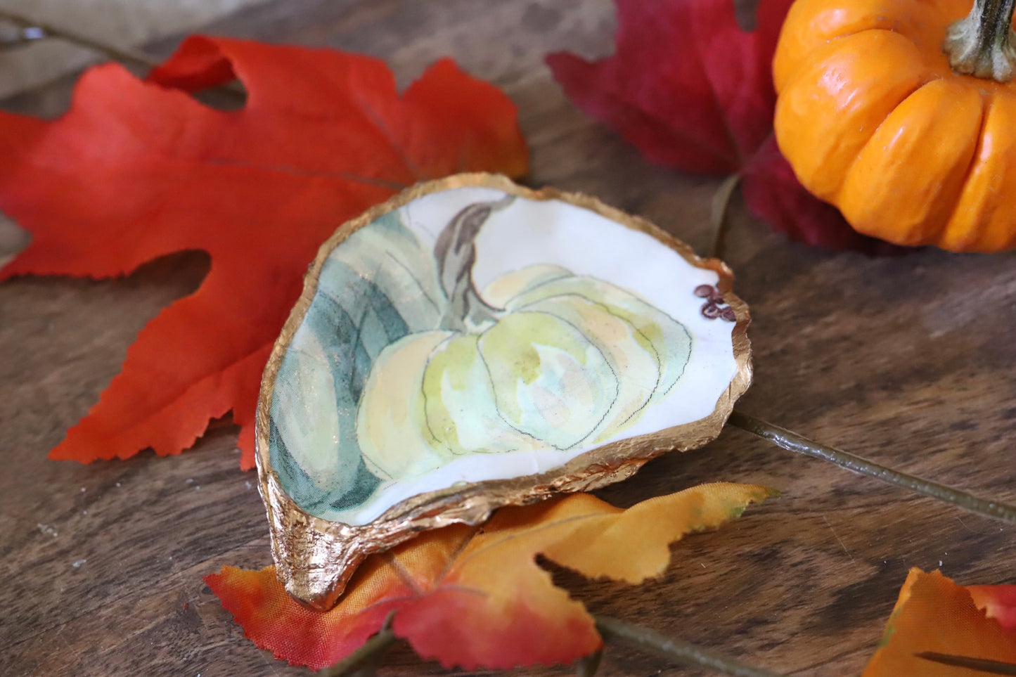 White Pumpkin Trinket Dish