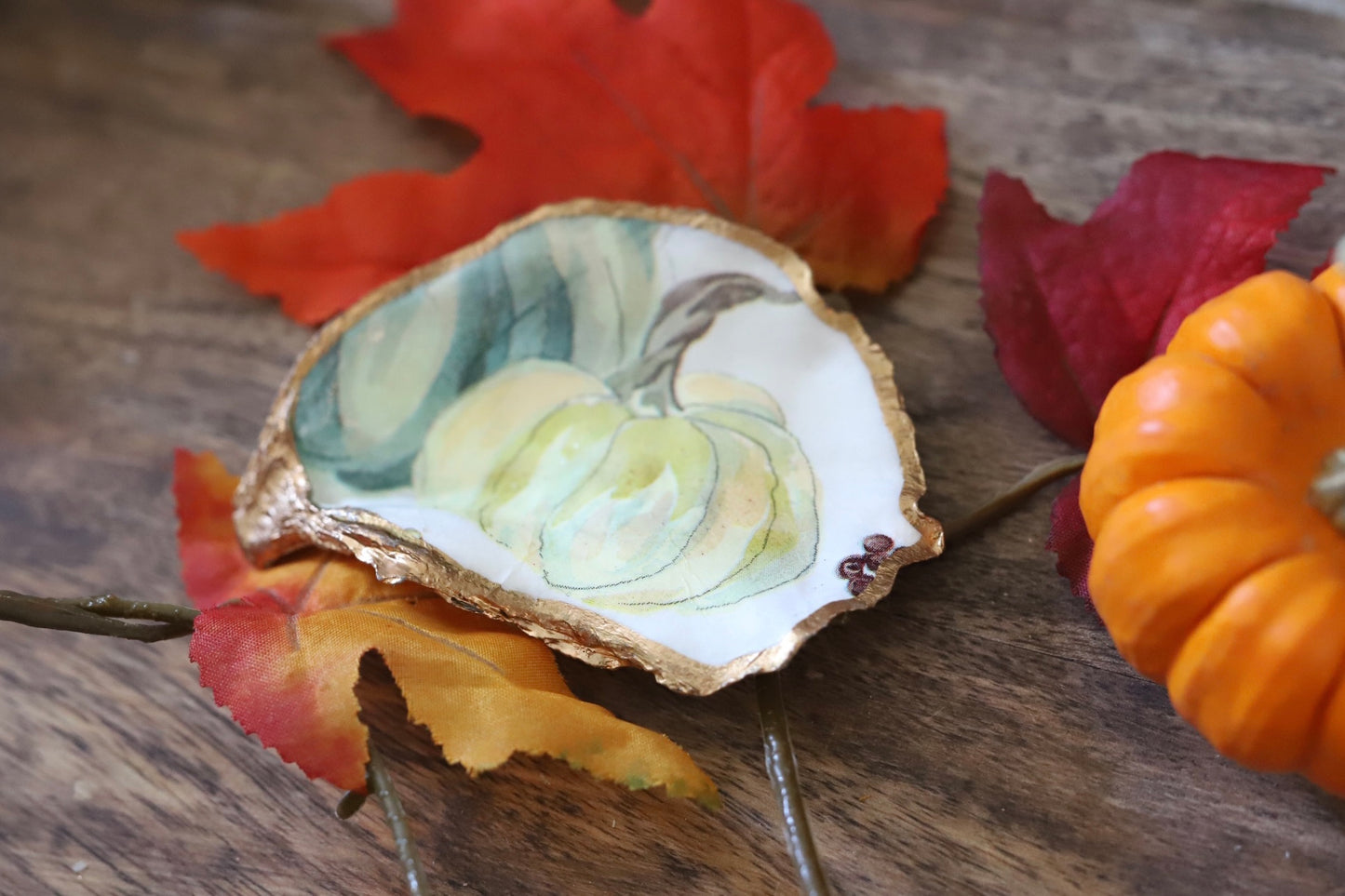 White Pumpkin Trinket Dish