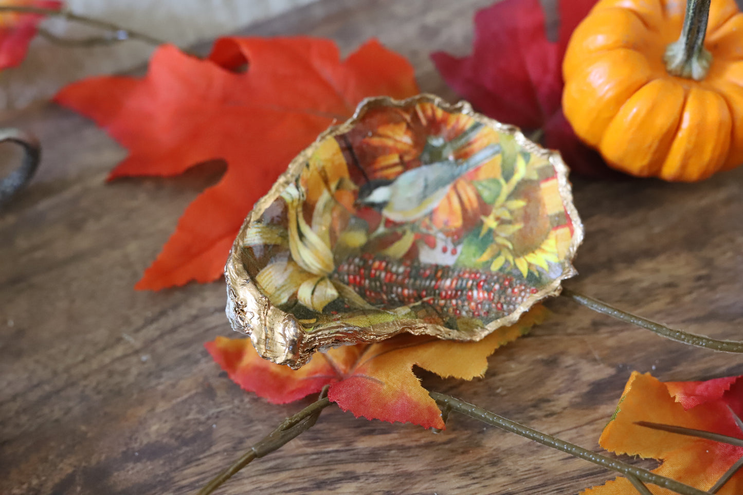 Fall Bird Trinket Dish