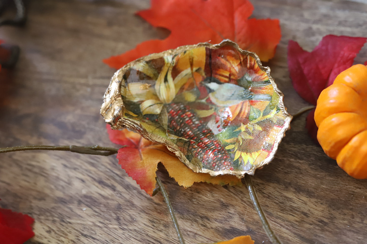 Fall Bird Trinket Dish