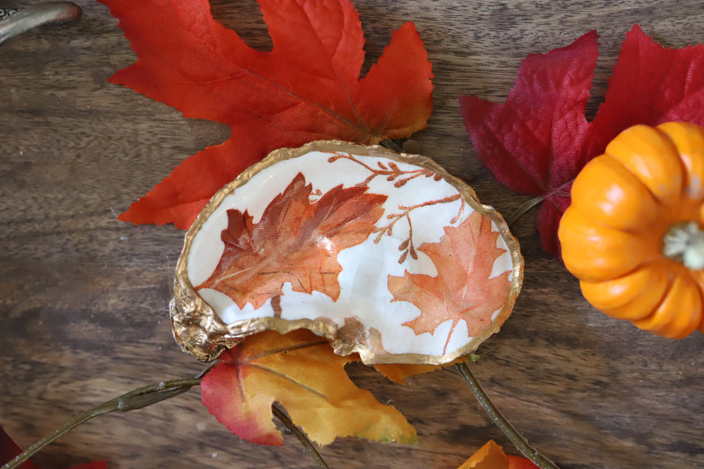 Fall Leaves Trinket Dish