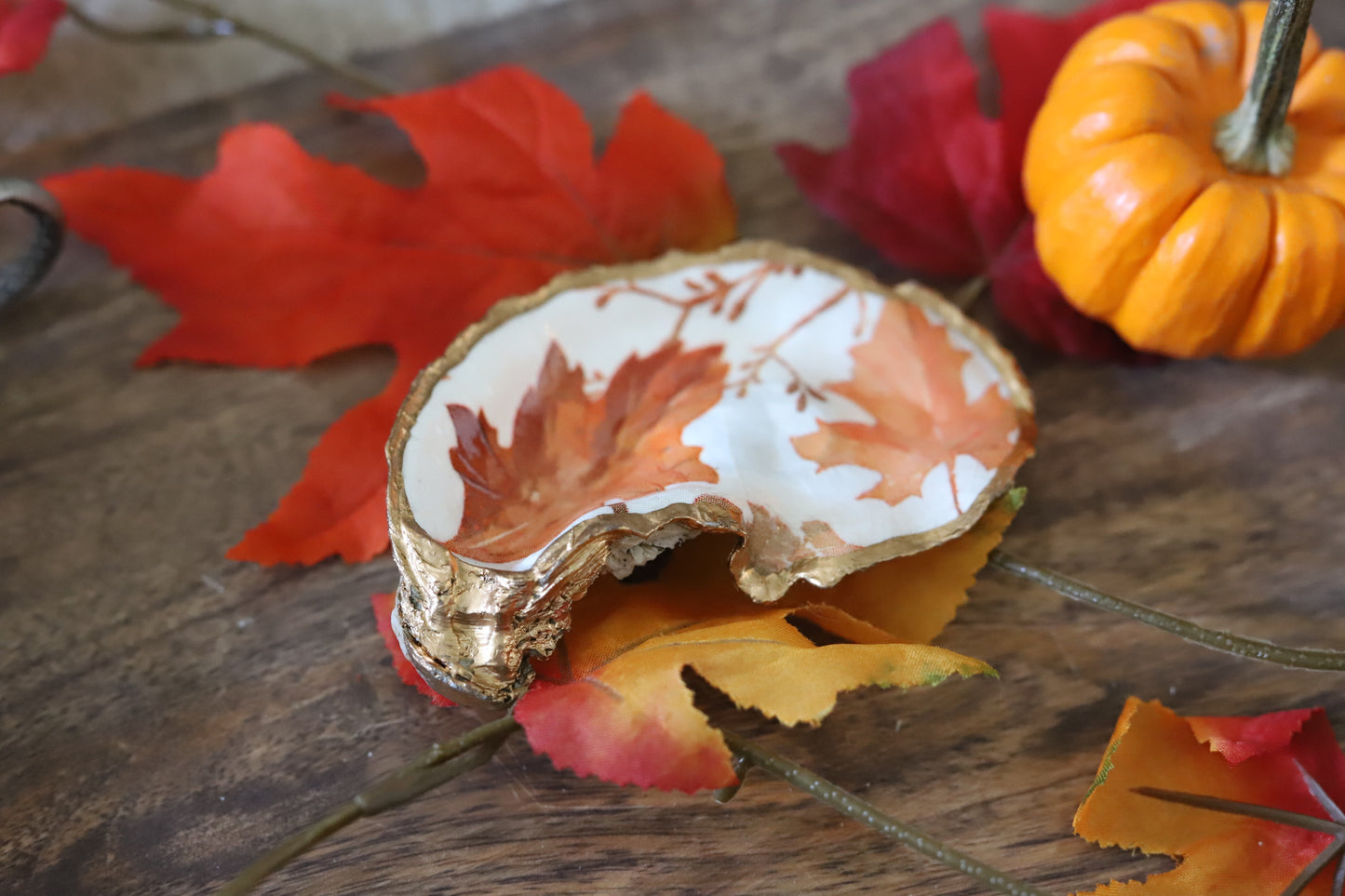 Fall Leaves Trinket Dish