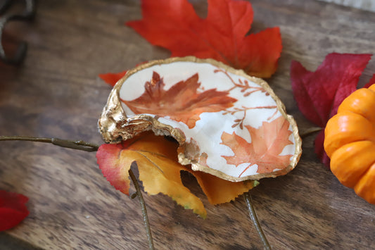 Fall Leaves Trinket Dish