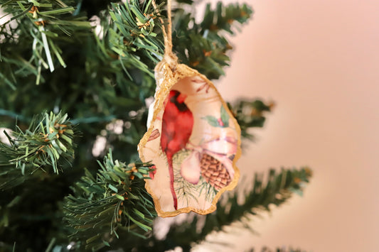 Perching Cardinal Ornament