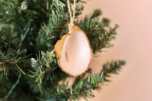 Natural Oyster Ornament