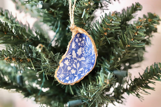 Blue Flowers Ornament