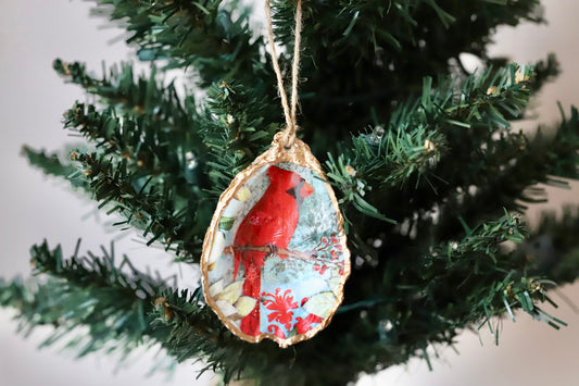 Snowy Cardinal Ornament