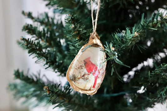 Snow Globe Cardinal Ornament