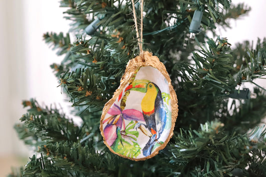 White Toucan Ornament
