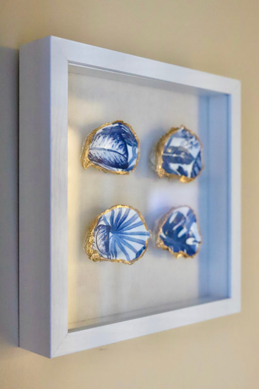 Blue Tropics x 4 Shadow Box