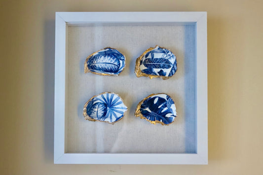 Blue Tropics x 4 Shadow Box